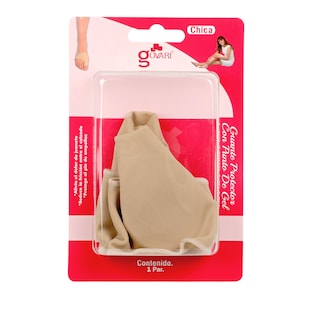 Foto 3 | Kit Guante Protector con Punto de Gel Para Juanete Govari color Beige Talla Chica 2 Pares