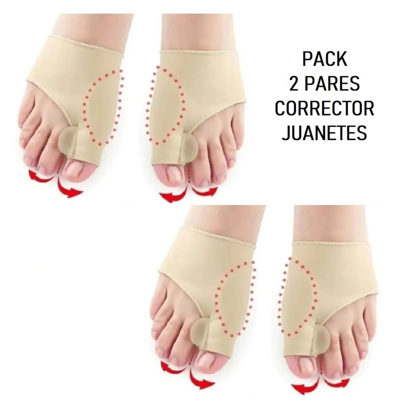 Protector Separador Corrector De Juanetes, 2 Pares - Venta Internacional.
