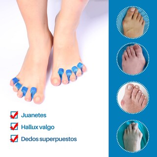 Foto 4 | Separador Dedos Silicona Corrector Juanetes Pedicura