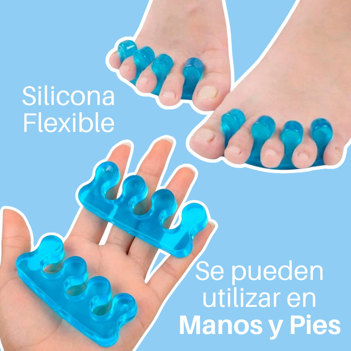 Foto 6 | Separador Dedos Silicona Corrector Juanetes Pedicura