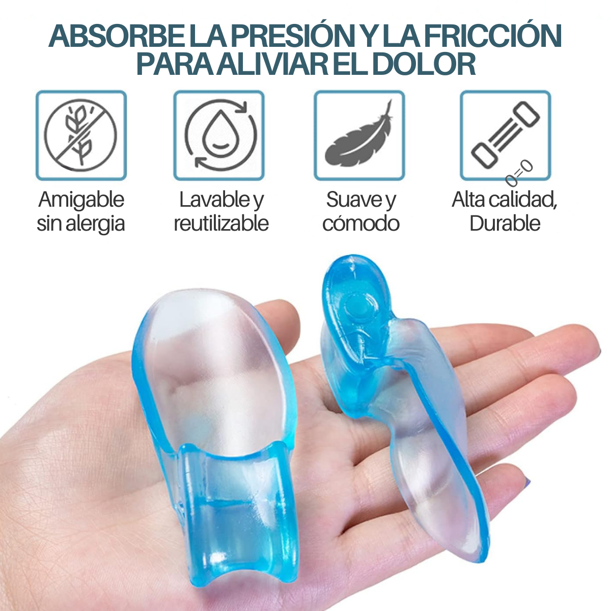 Foto 3 pulgar | Corrector Separador Hallux Valgus Juanete Silicona 1par