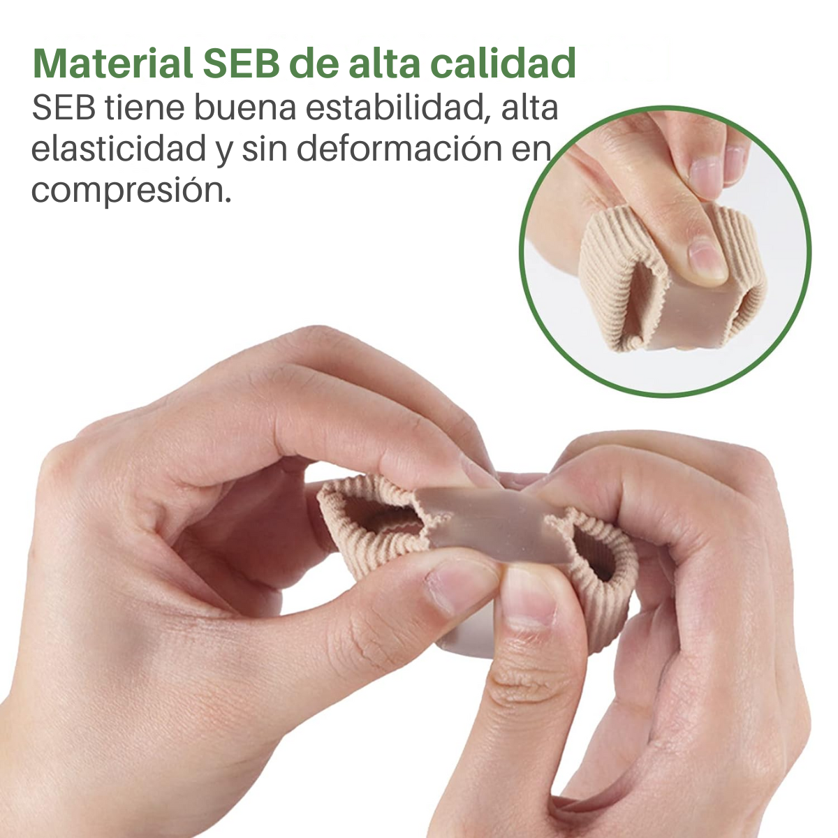 Foto 5 | Separador Dedo Pie Forro Gel Doble Bucle Corrector Juanete