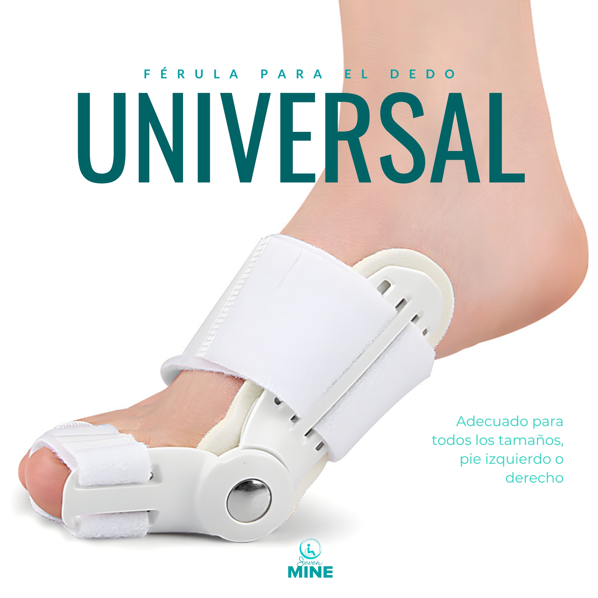 Foto 6 pulgar | Corrector De Juanetes Férula Universal - Ajuste Para Ambos Pies, Diseño Anatómico Para Uso Diario Y Nocturno, A