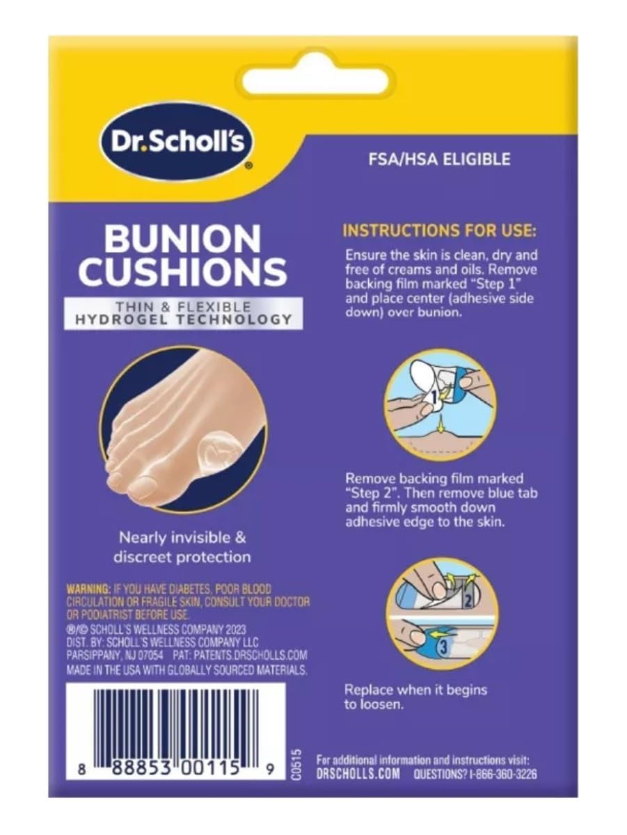 Foto 3 pulgar | Cojines Para Juanetes Dr. Scholl's  Paquete De 4 A 5 Unidades - Venta Internacional.