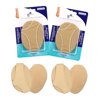 Foto 1 | Kit Guante Metatarsal Con Botón De Gel Govari color Beige Talla Grande 2 Pares