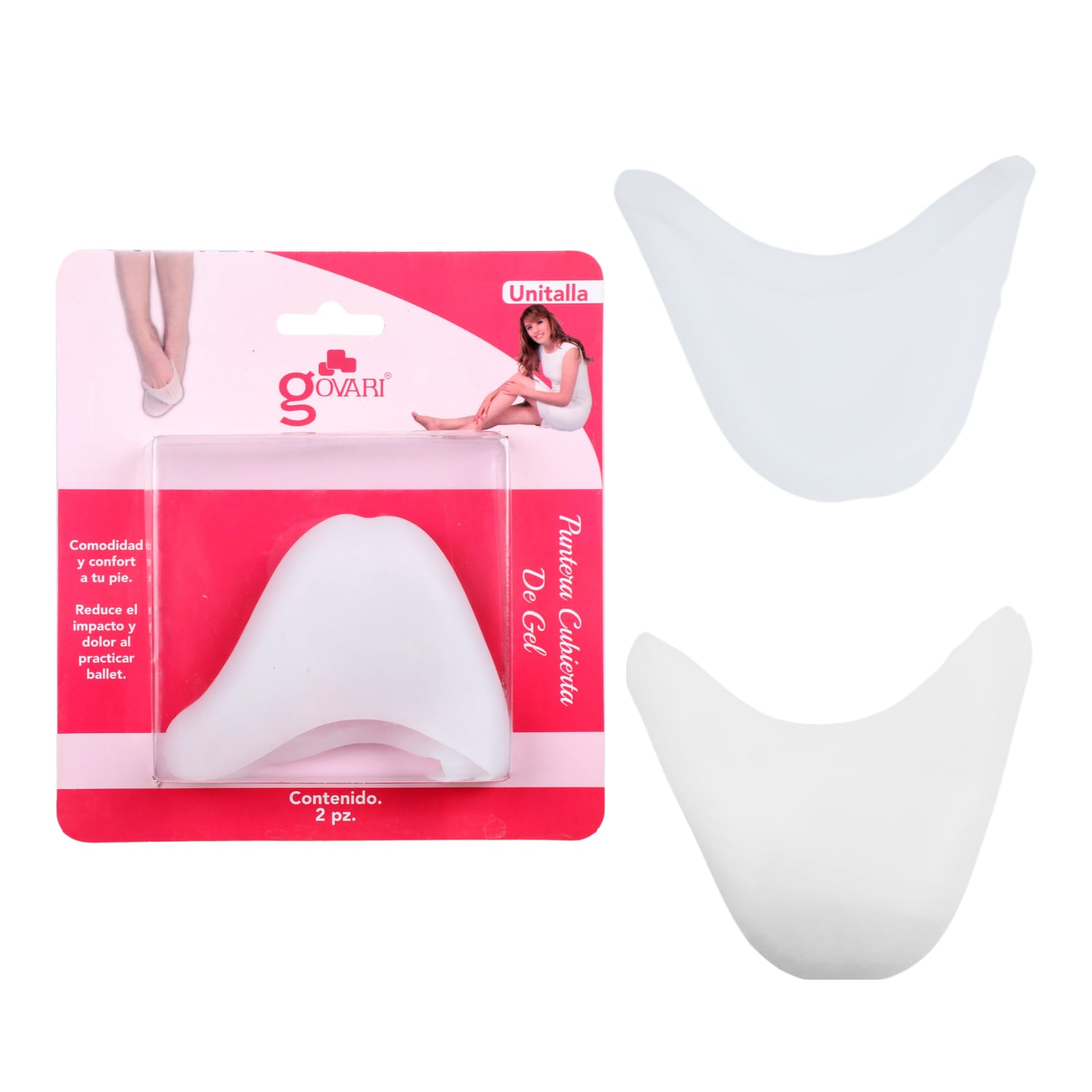 Puntera Cubierta de Gel Govari color Blanco $150