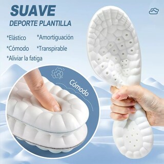 Foto 2 | 2par Plantilla Deportiva De Silicona Y 2 Almohadilla Calzado 40-46 / 255-285mm Eo Safe Imports Esi-17034 Multicolor