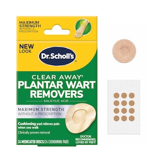 Foto 1 | Eliminador De Verrugas Dr. Scholl's Clear Away Plantar 24 Tratamientos - Venta Internacional.