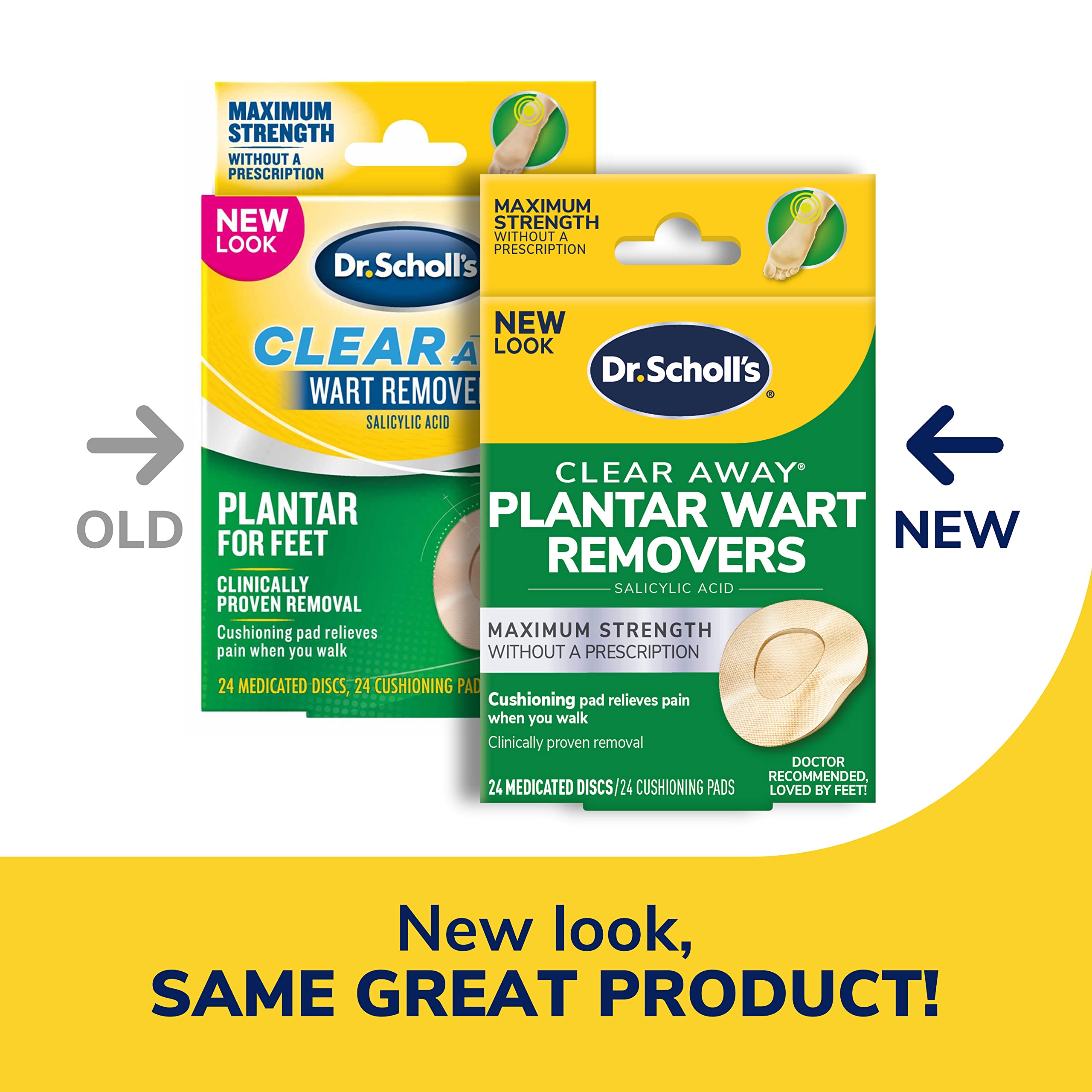 Foto 3 pulgar | Eliminador De Verrugas Dr. Scholl's Clear Away Plantar 24 Tratamientos - Venta Internacional.