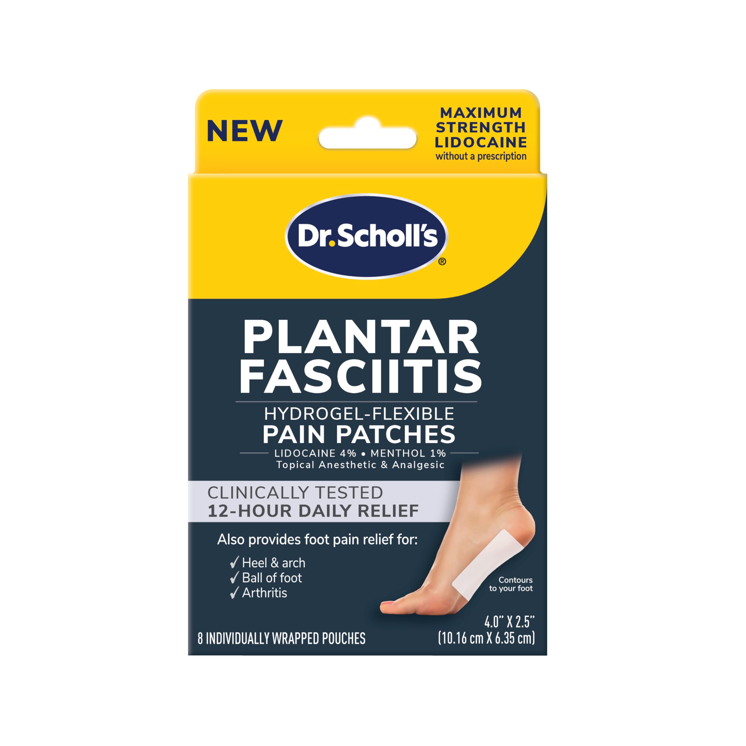 Parches Para El Dolor: 8 Tratamientos Para La Fascitis Plantar Del Dr. Scholl - Venta Internacional.
