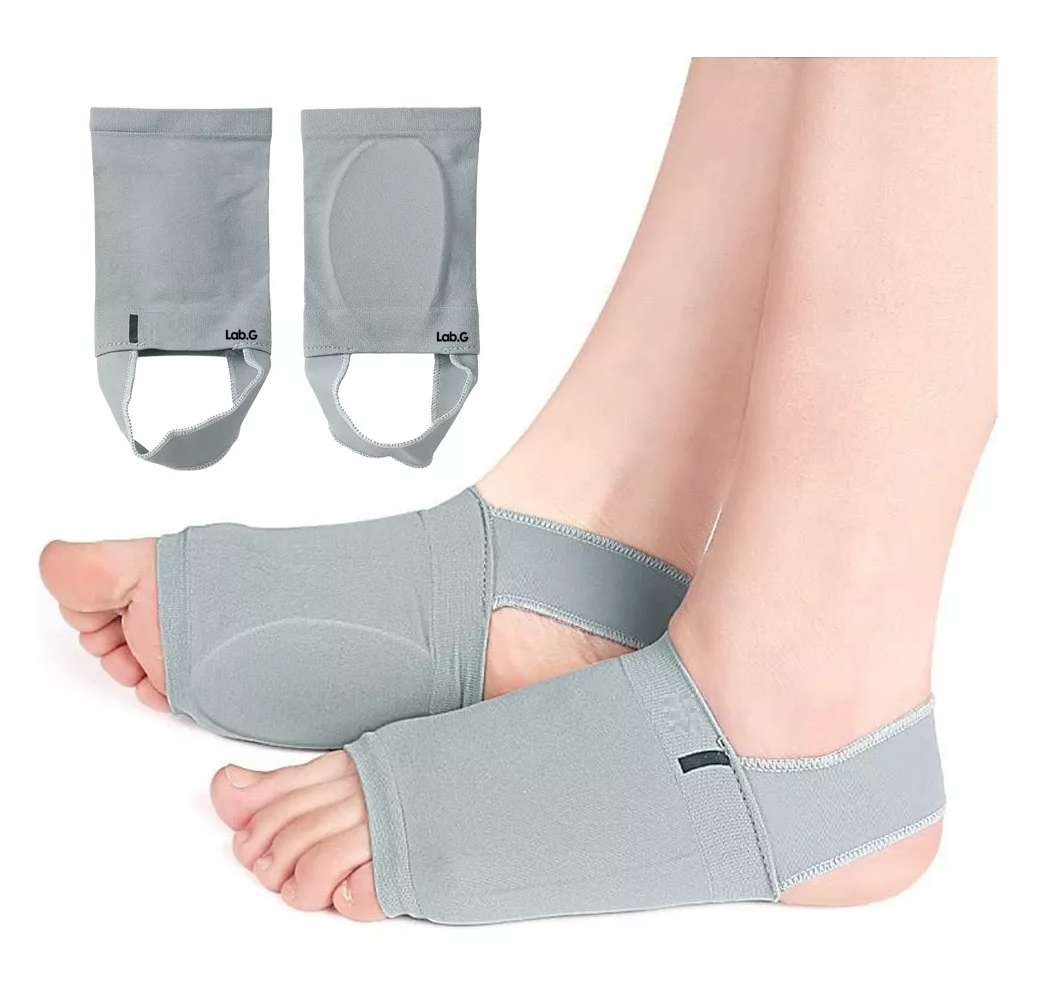 Foto 4 pulgar | Plantillas De Silicon Para Arco Caído Fascitis Plantar (par) Gris