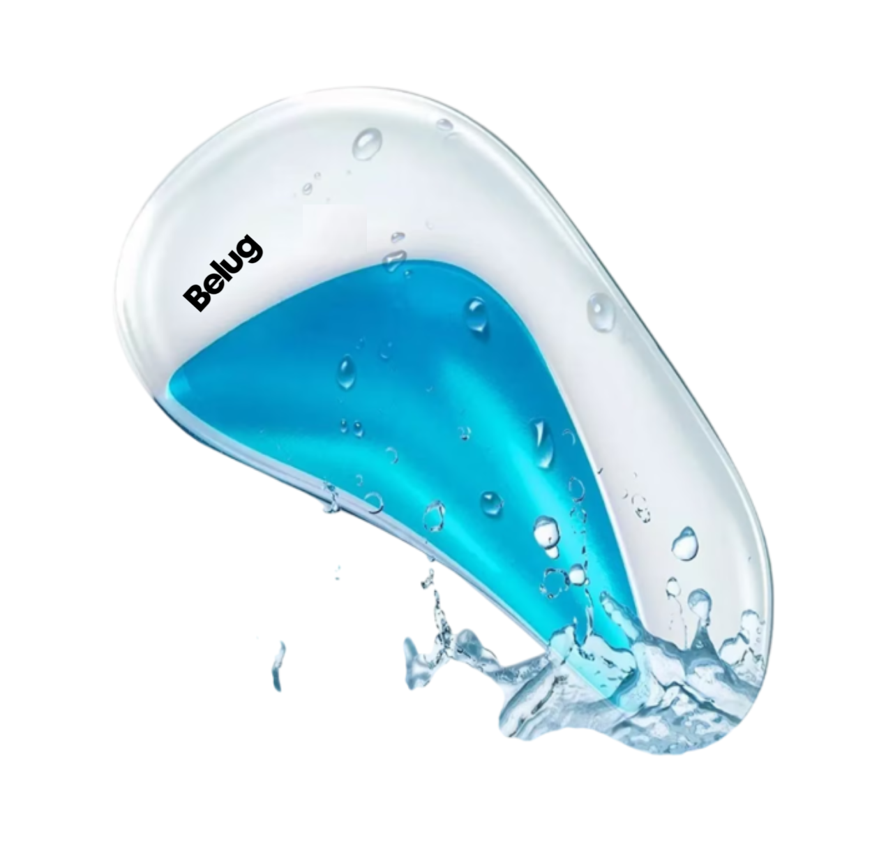 Foto 4 pulgar | Plantillas De Gel Belug Para Pie Plano Plantar Fascitis, 2 Pares Transparente/azul