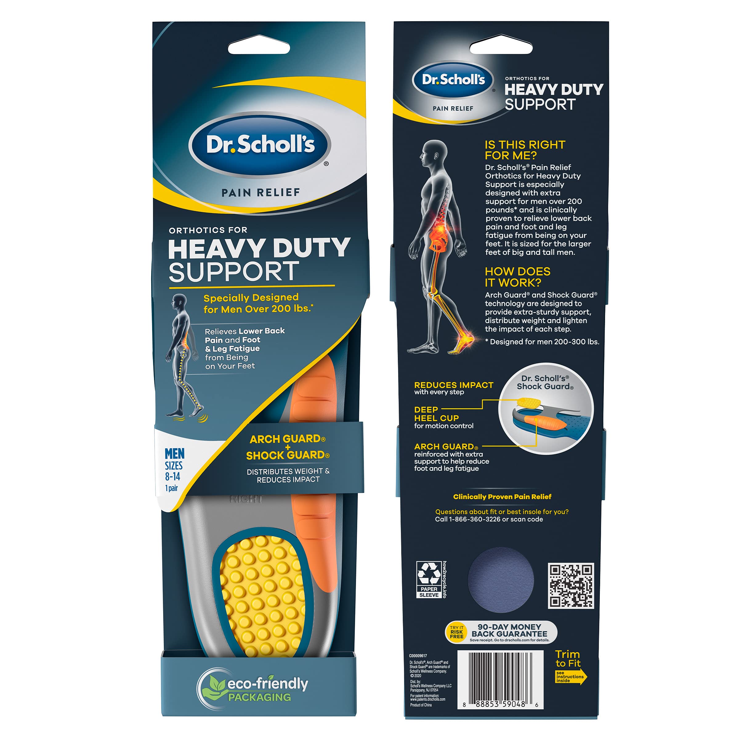Foto 3 pulgar | Orthotics Dr. Scholl's Heavy Duty Support Para Hombres - Venta Internacional.