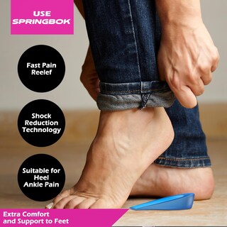 Foto 3 | Heel Cups Springbok De Gel De Silicona Para Mujeres Y Hombres (1 Par) - Venta Internacional.