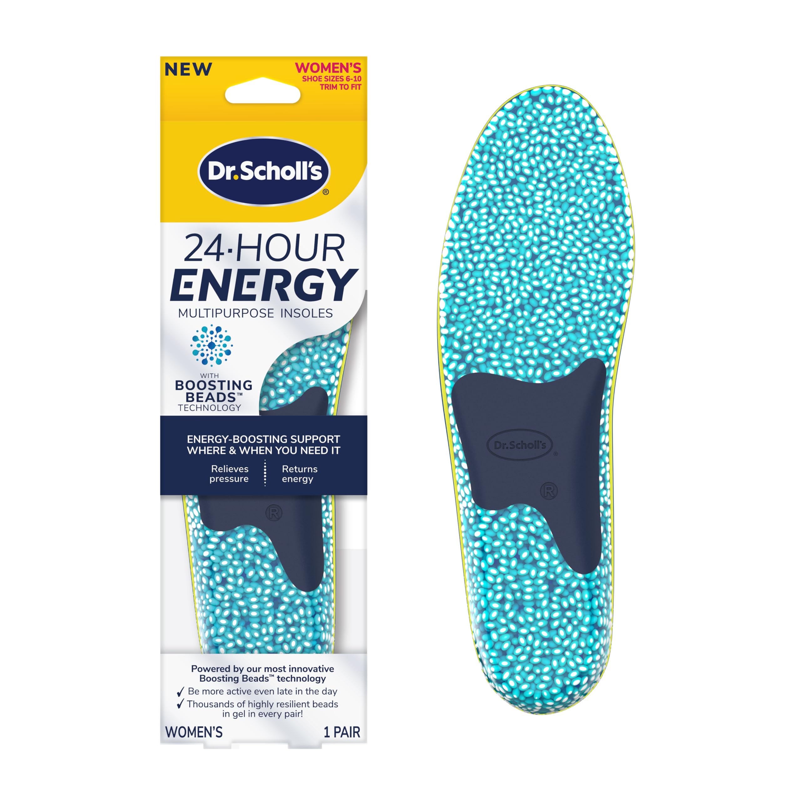 Espuma Viscoelástica Y Gel Insoles Dr. Scholl's, 24 Horas, Para Mujer - Venta Internacional.