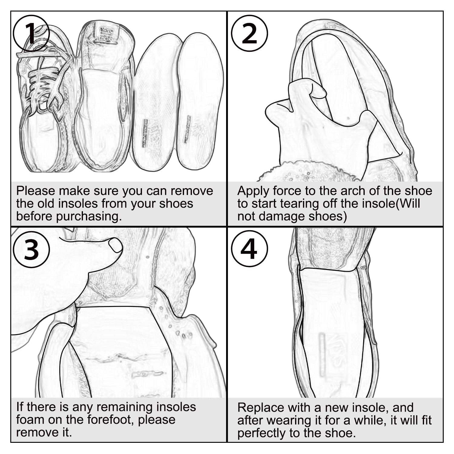 Foto 7 | Plantillas Endoto Para Zapatillas Vans, Suelas Interiores Acolchadas - Venta Internacional.