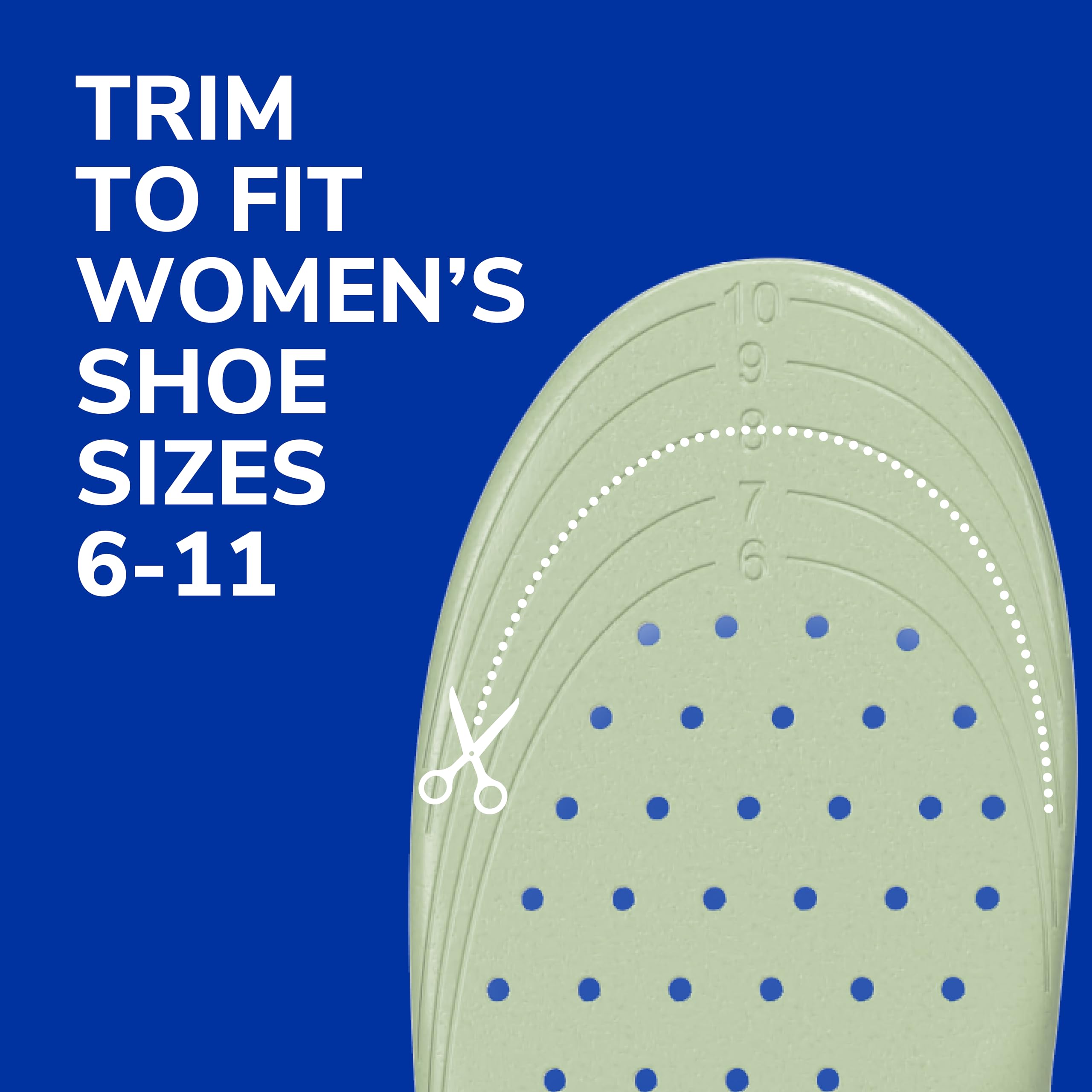 Foto 7 | Plantillas Dr. Scholl's Extra Support Para Mujer, Tallas 6-11, 1 Par - Venta Internacional.