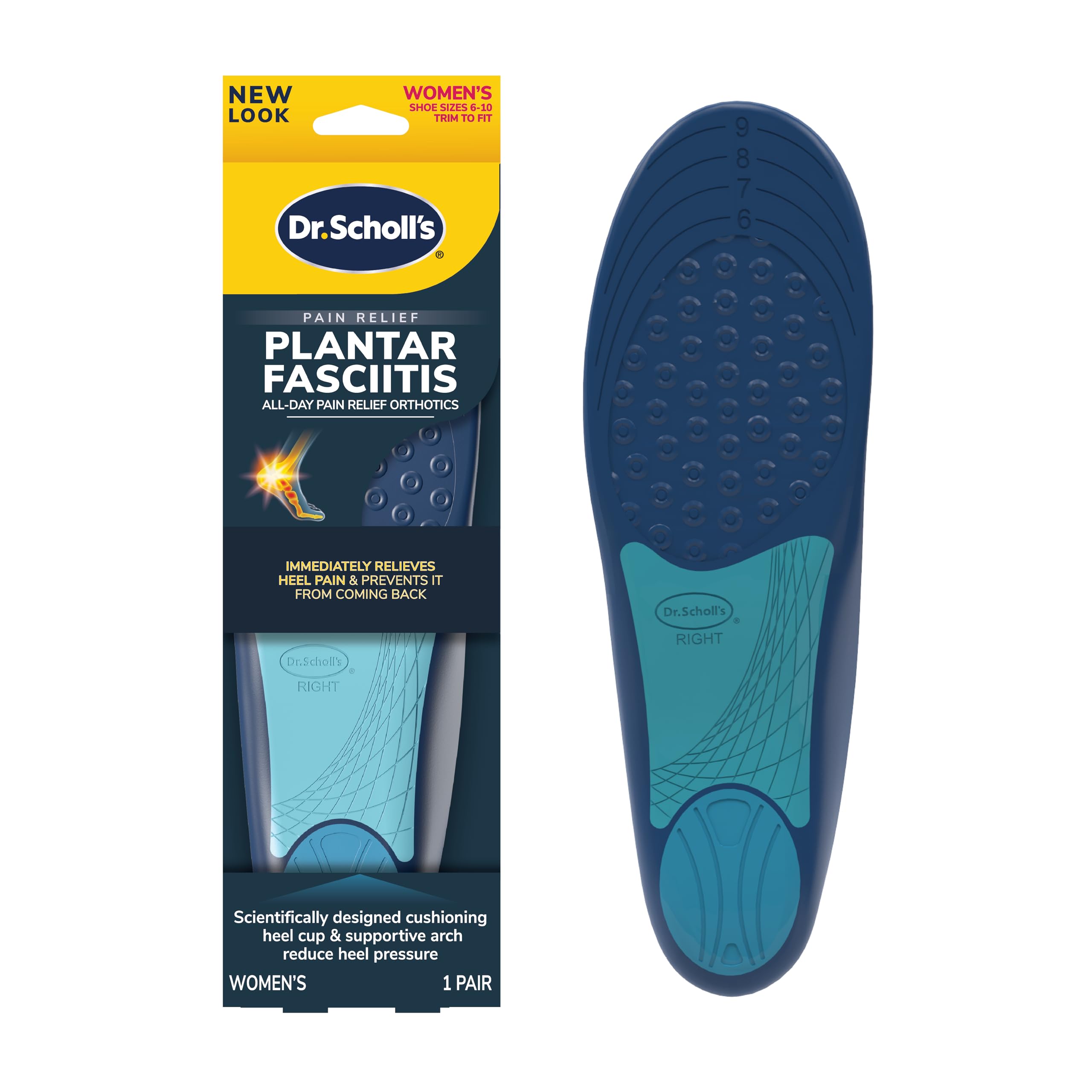 Foto 2 pulgar | Plantillas Ortopédicas Para Aliviar El Dolor De La Fascitis Plantar Del Dr. Scholl - Venta Internacional.