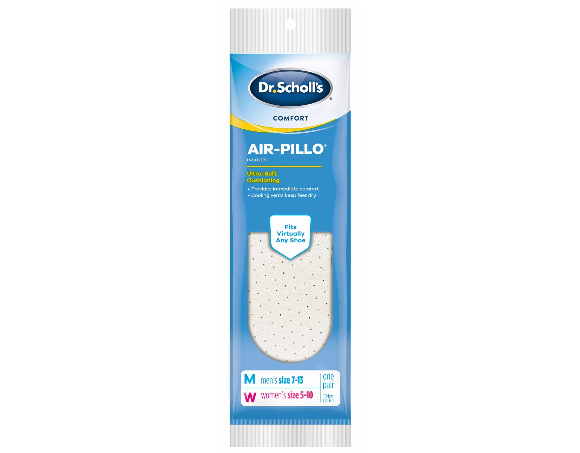 Foto 3 pulgar | Plantillas Dr. Scholls Double Air-pillo Unisex (hombres De 40 A 47 Años Y Mujeres De 35 A 42 Años) - Venta Internacio