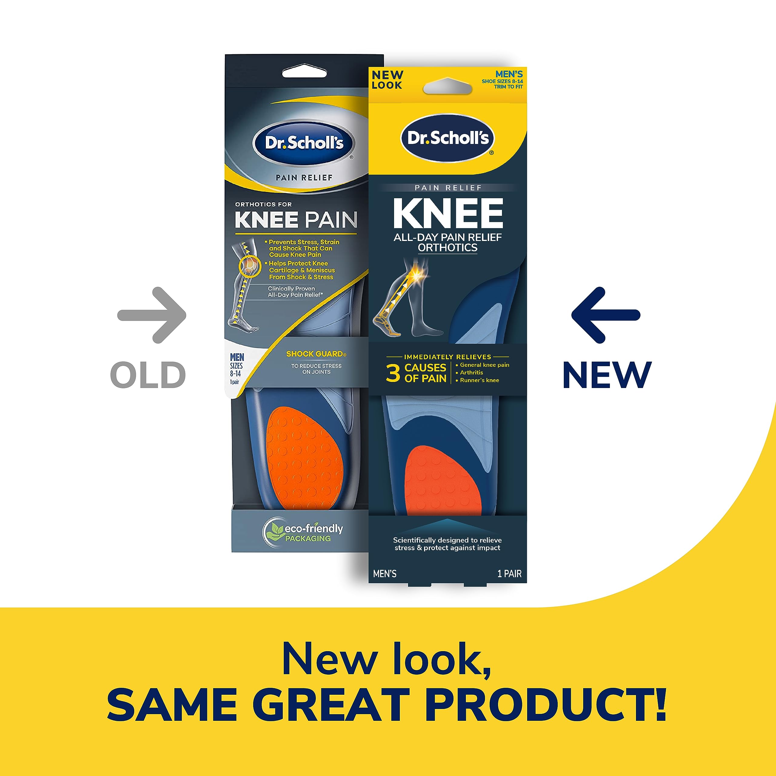 Foto 3 pulgar | Orthotics Dr. Scholl's Knee Pain Para Hombre, Tallas 8-14 - Venta Internacional.