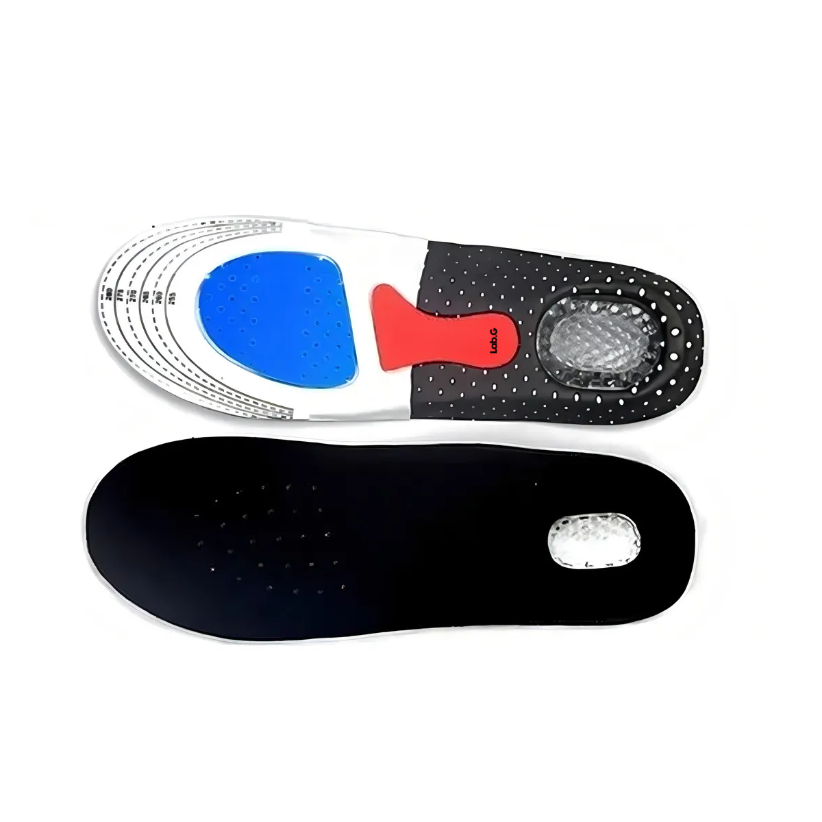 Foto 2 pulgar | 2 Pares Plantillas Ortopédicas Deportivas Ajustables De Gel Lab.g Multicolor