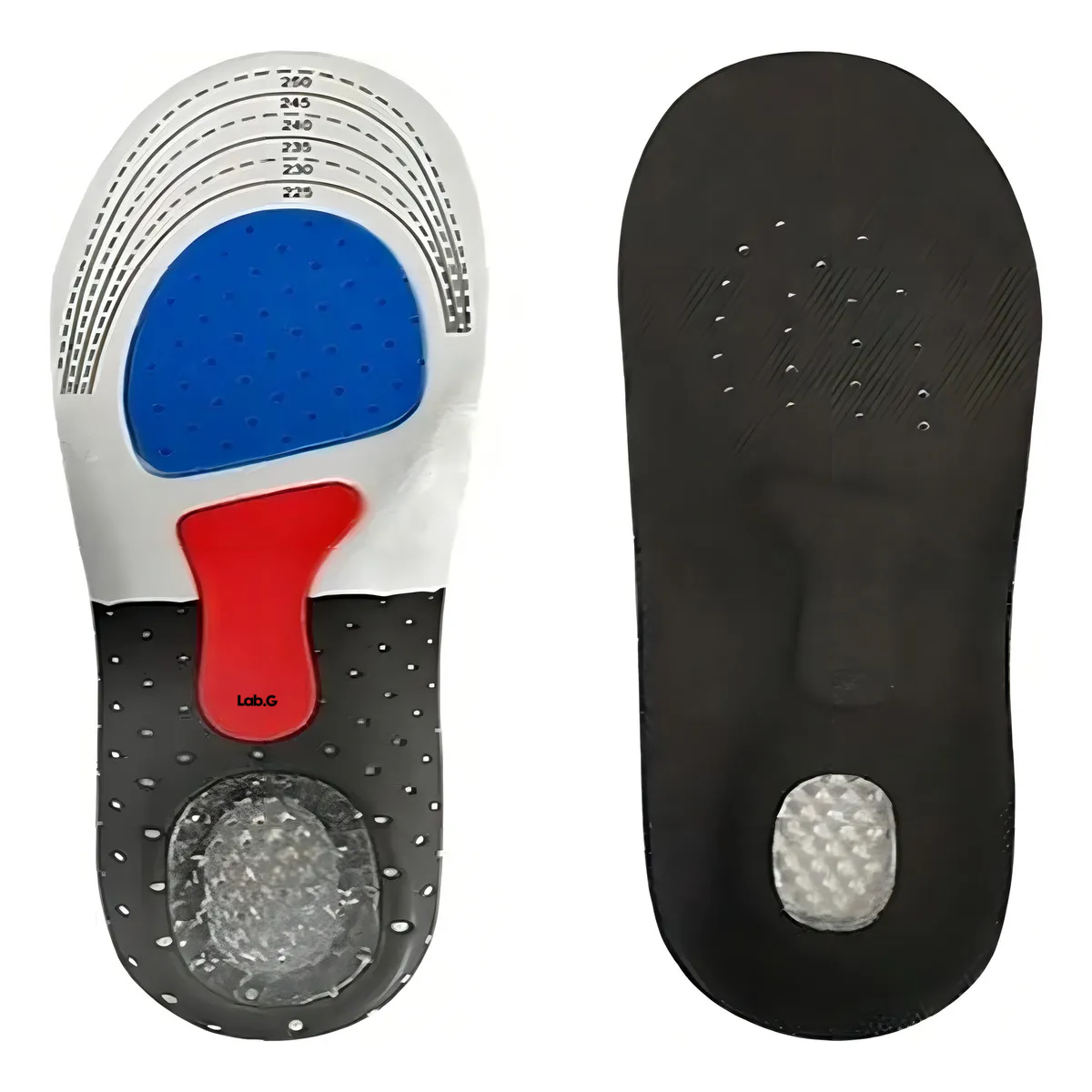 Foto 6 pulgar | 2 Pares Plantillas Ortopédicas Deportivas Ajustables De Gel Lab.g Multicolor