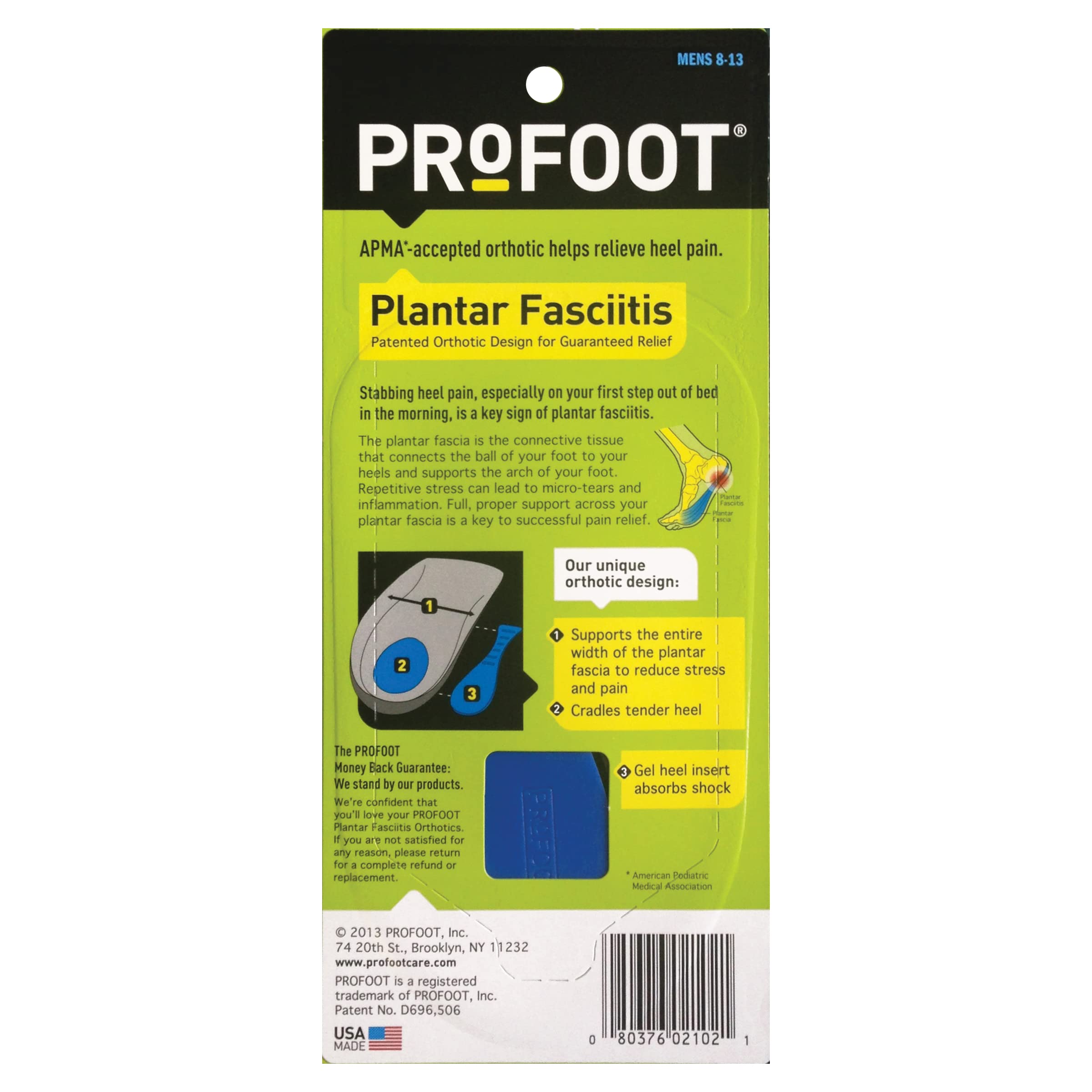 Foto 7 pulgar | Plantillas Ortopédicas Profoot Para La Fascitis Plantar Y El Dolor De Talón - Venta Internacional.