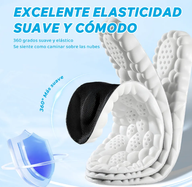 Foto 4 pulgar | Xtellar - Plantillas Ortopédicas Deportivas De Gel 4d De Alta Calidad - 2 Pares
