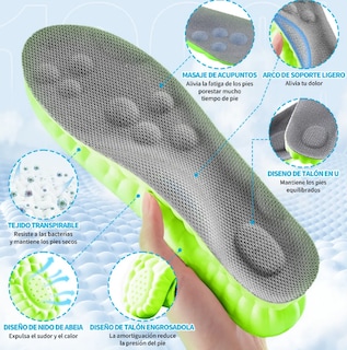 Foto 3 | Xtellar - Plantillas Ortopédicas Deportivas De Gel 4d De Alta Calidad - 2 Pares