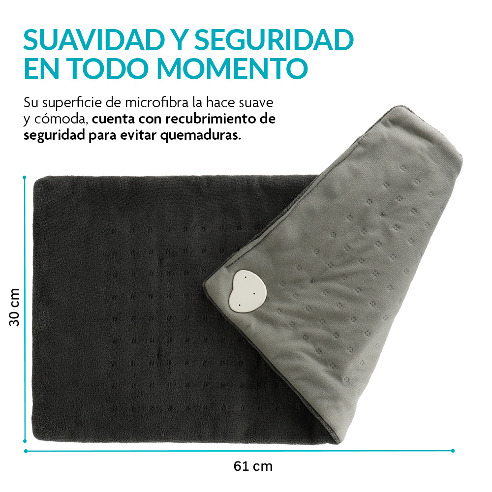 Foto 5 | Compresa Caliente Eléctrica Neurolux 83928 Extra Grande de Microfibra 10 Niveles de Temperatura