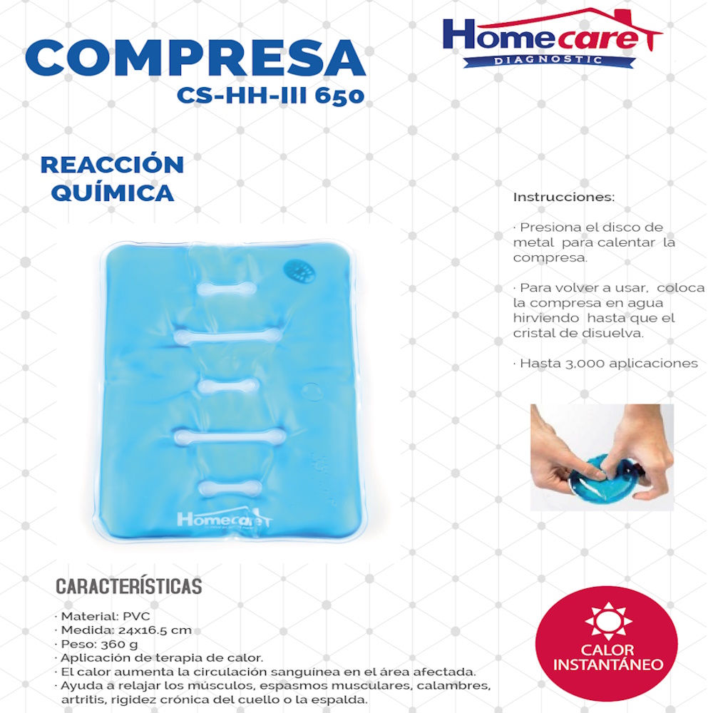 Foto 4 | Compresa Gel Terapia Caliente Relajante Homecare