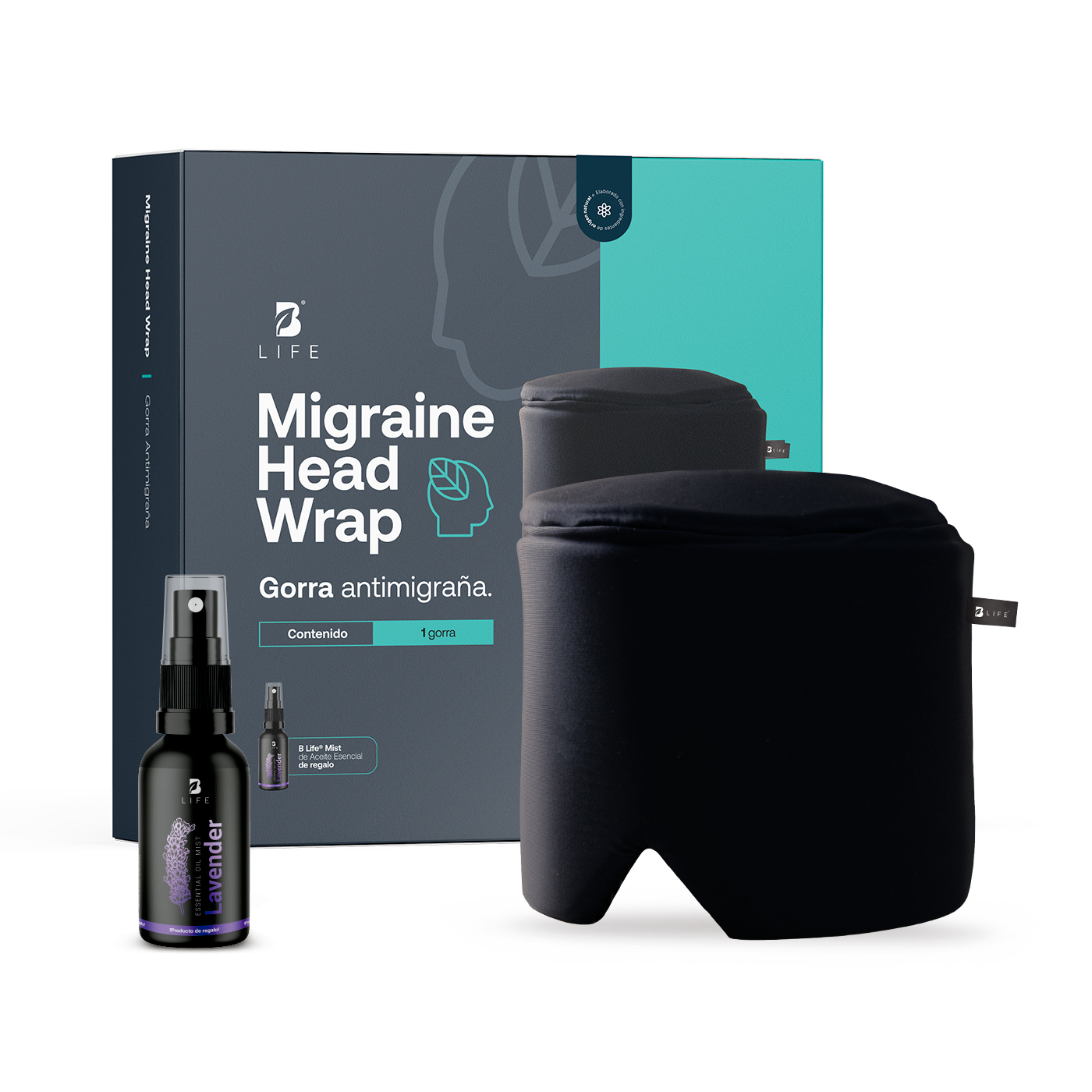 Foto 1 | Gorro De Gel Refrescante. Alivio De Migrañas Y Dolores De Cabeza. Migraine Head Wrap B Life.