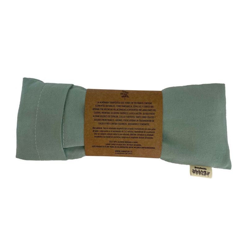 Foto 3 pulgar | Almohada Terapéutica Con Forma De Minicanal De Semillas De Manzanilla, 24 X 20 Cm - Venta Internacional.
