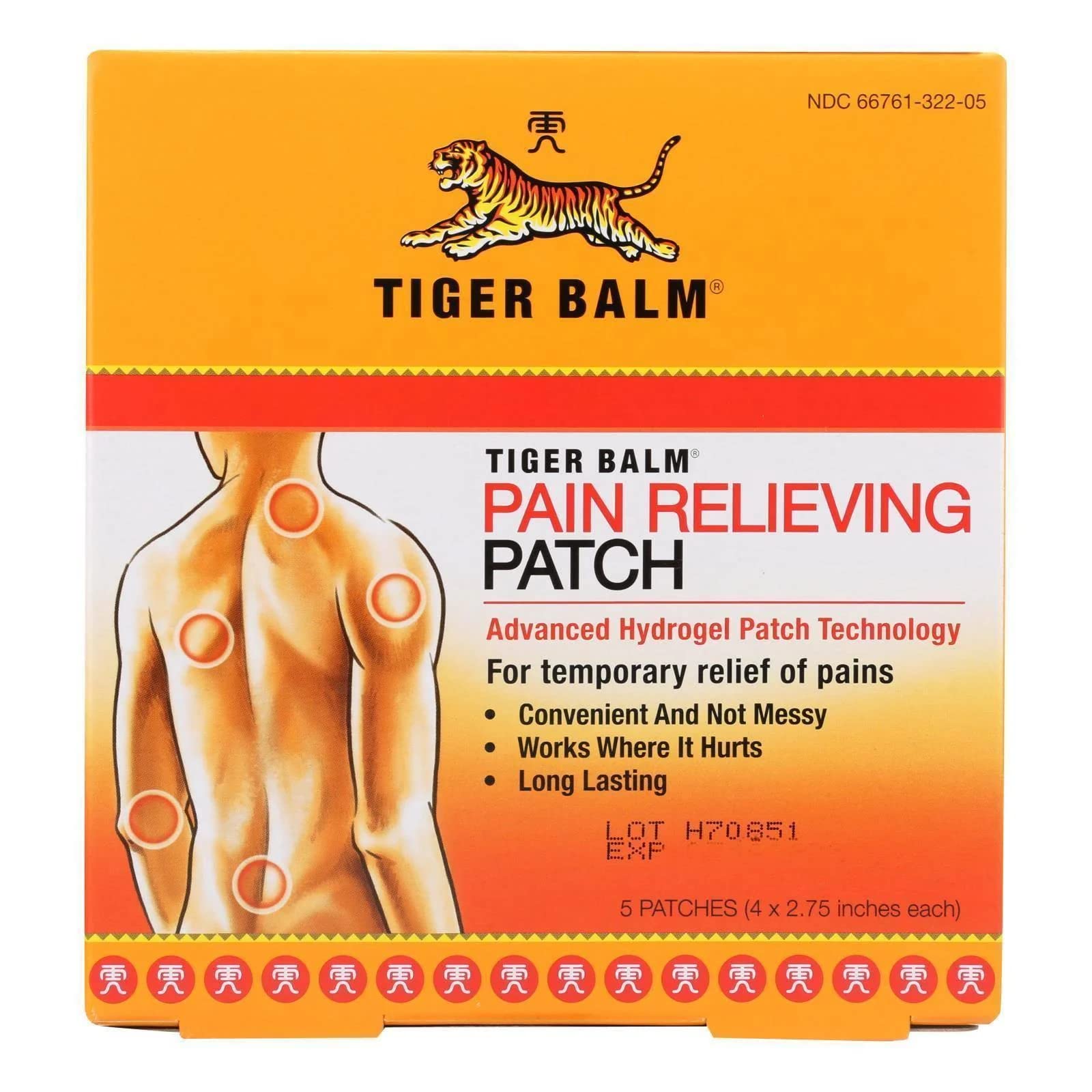 Foto 2 pulgar | Parche Analgésico Tiger Balm, 5 Unidades - Venta Internacional.
