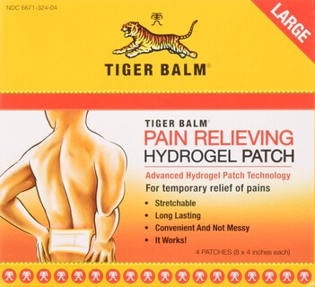Foto 1 | Parche Analgésico Tiger Balm, Grande, 4 Unidades, 3 Unidades - Venta Internacional.