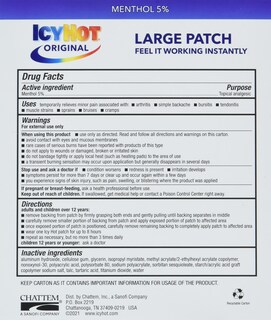Foto 2 | Parche Para Aliviar El Dolor Icy Hot Medication Extra Strength, 5 Unidades - Venta Internacional.