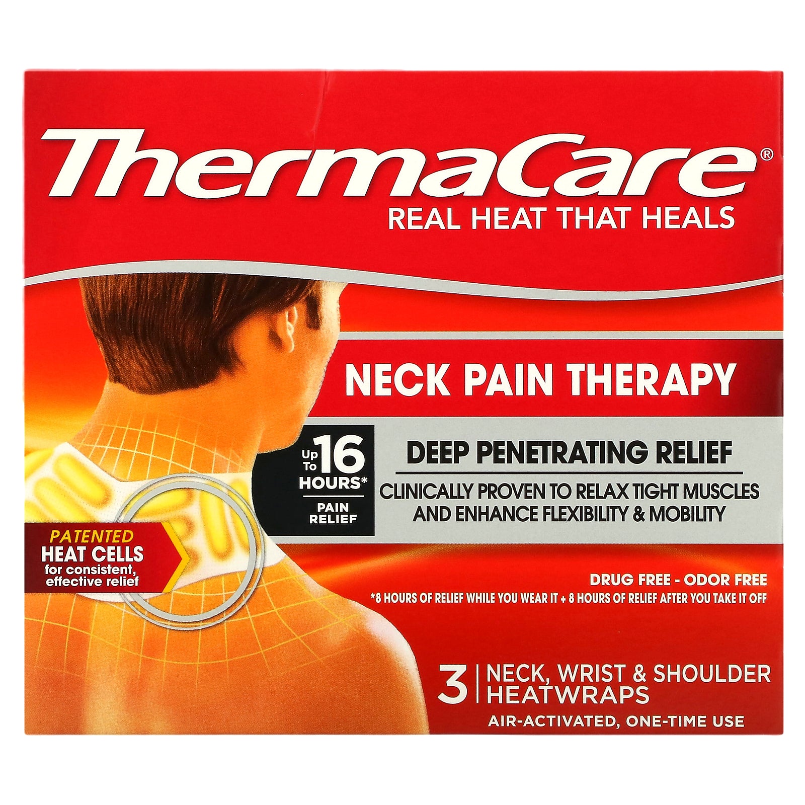 Foto 2 pulgar | Heatwraps Thermacare Para Aliviar El Dolor De Cuello, Muñeca Y Hombro - Venta Internacional.