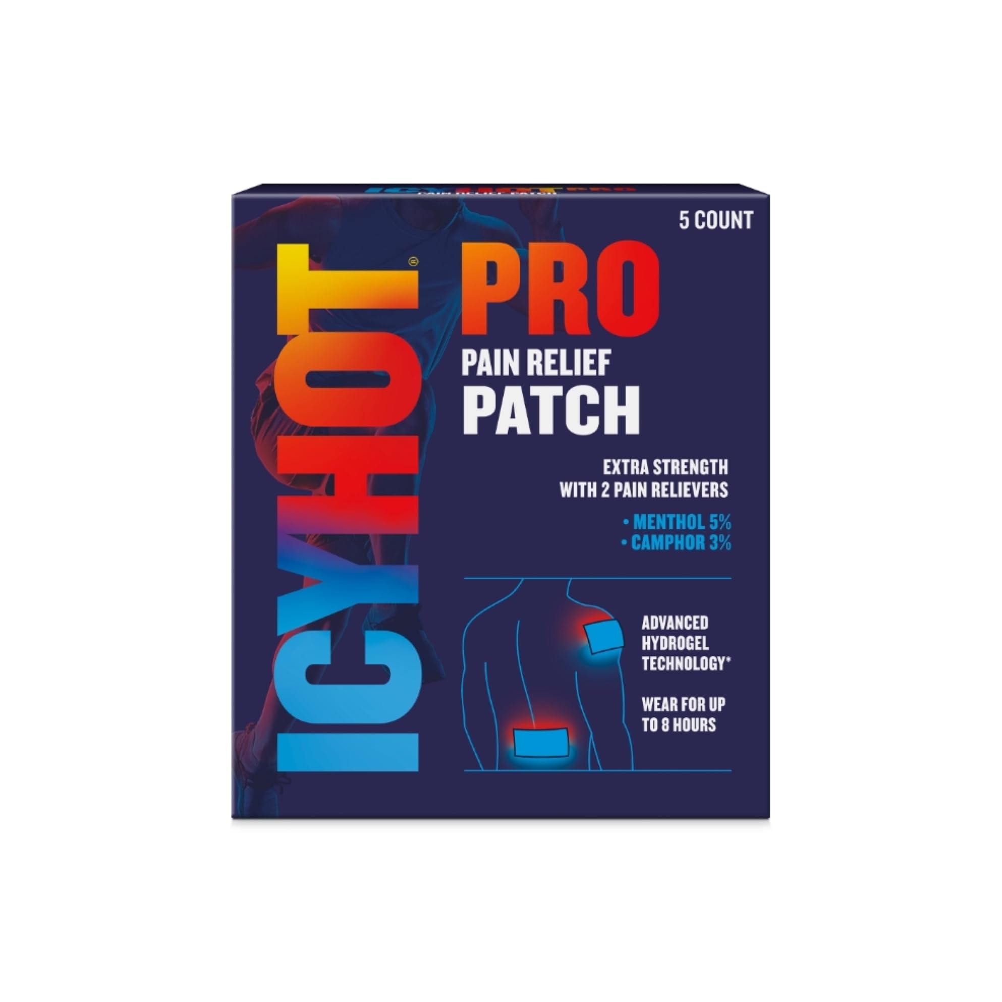 Foto 2 pulgar | Parches Para Aliviar El Dolor Icy Hot Pro No-mess Con Mentol Y Alcanfor - Venta Internacional.