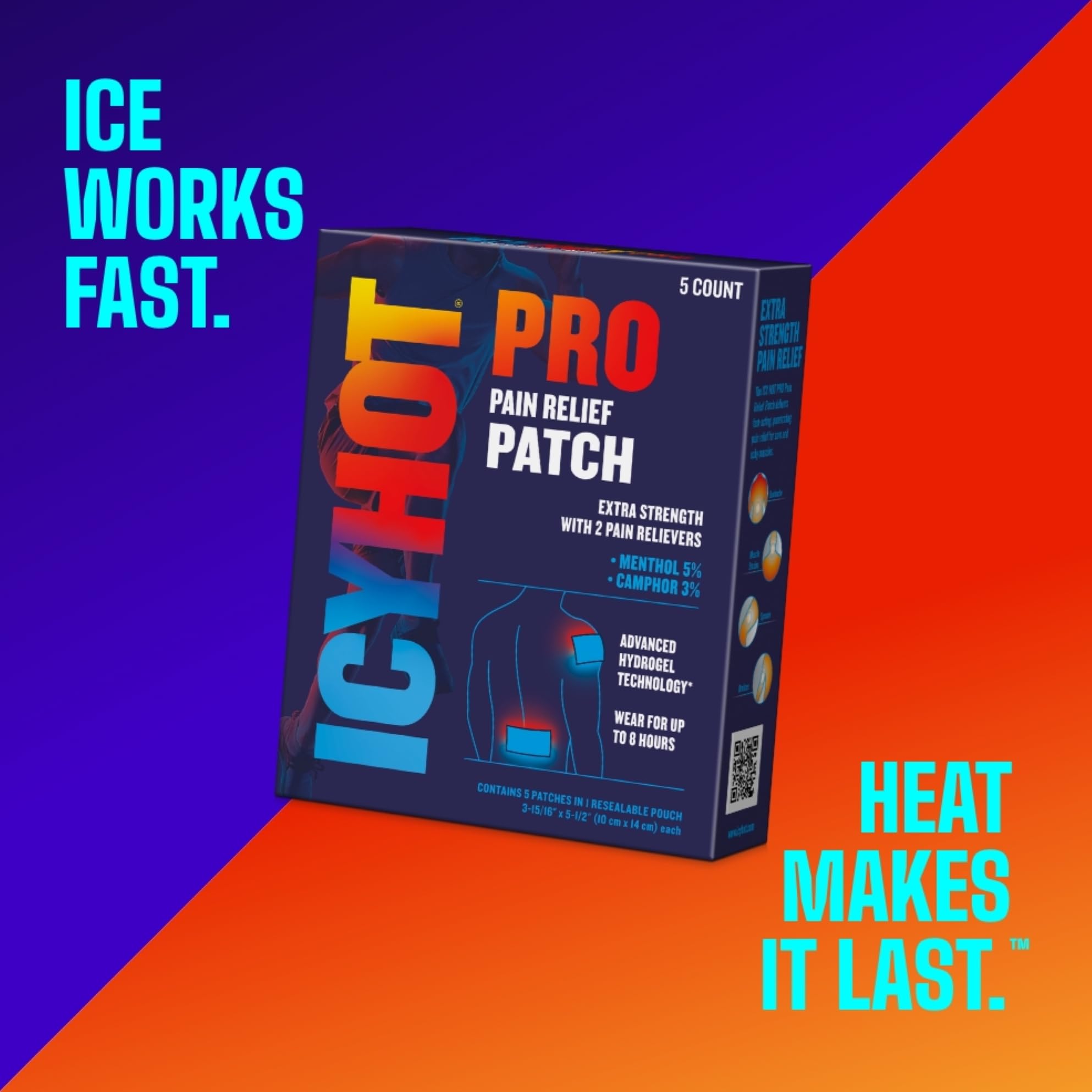 Foto 4 pulgar | Parches Para Aliviar El Dolor Icy Hot Pro No-mess Con Mentol Y Alcanfor - Venta Internacional.