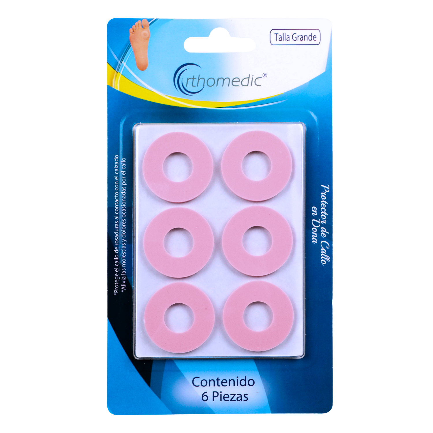 Foto 5 pulgar | Protector de Callo en Dona Orthomedic color Rosa Kit 18 Piezas