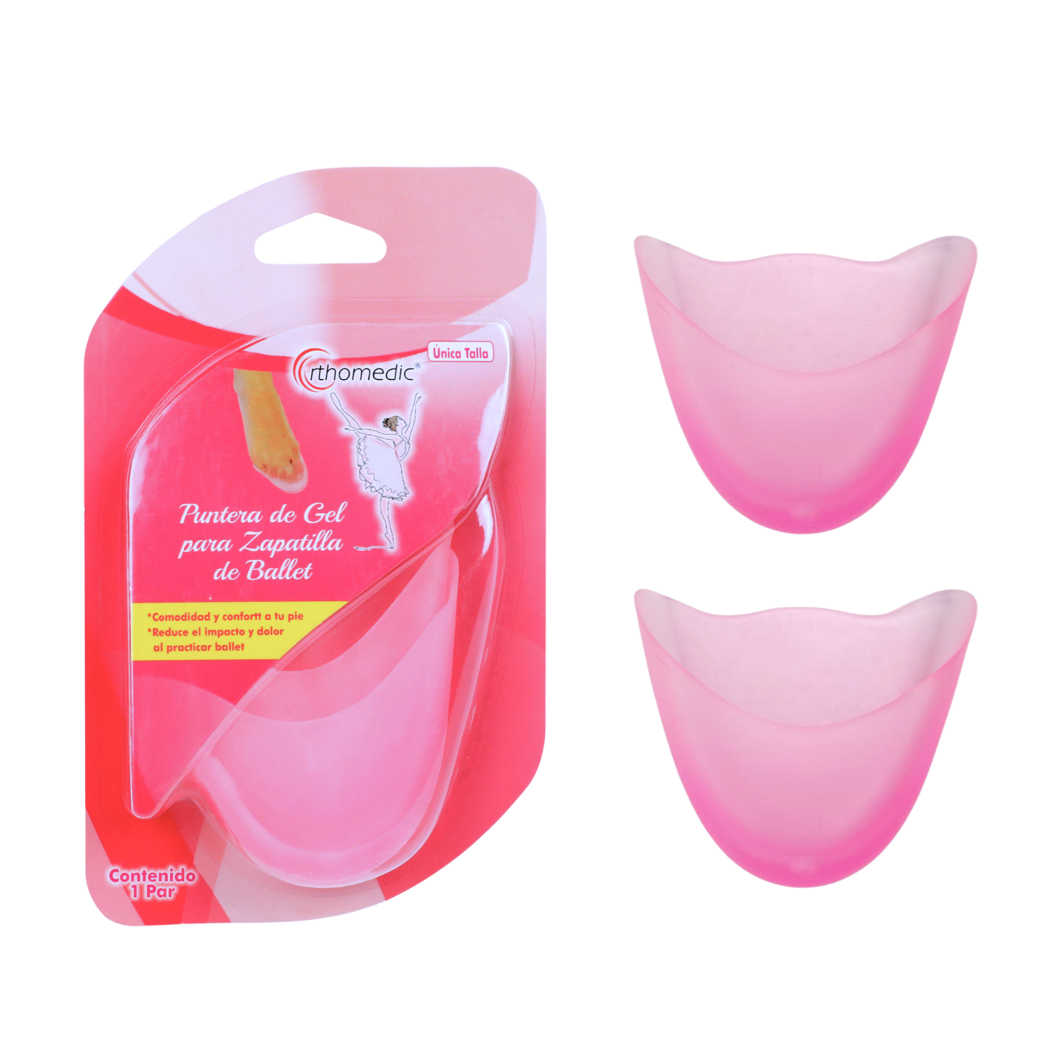 Puntera de Gel para Ballet Orthomedic color Rosa