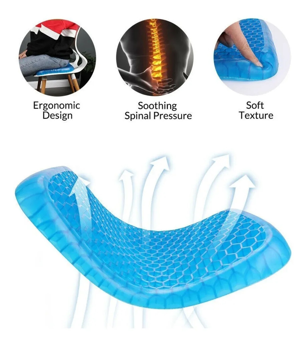 Foto 3 pulgar | Cojín Malubero para Silla con Gel Ergonómico Multicolor