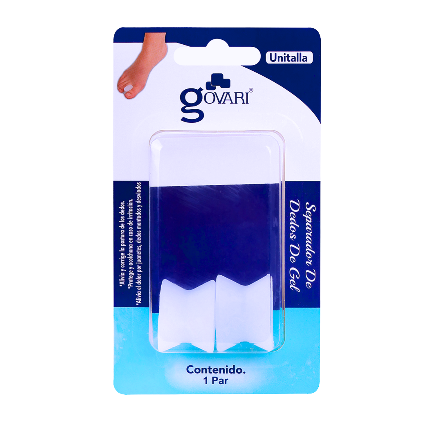Foto 5 pulgar | Separador de Dedos en Gel Govari 3 Pares