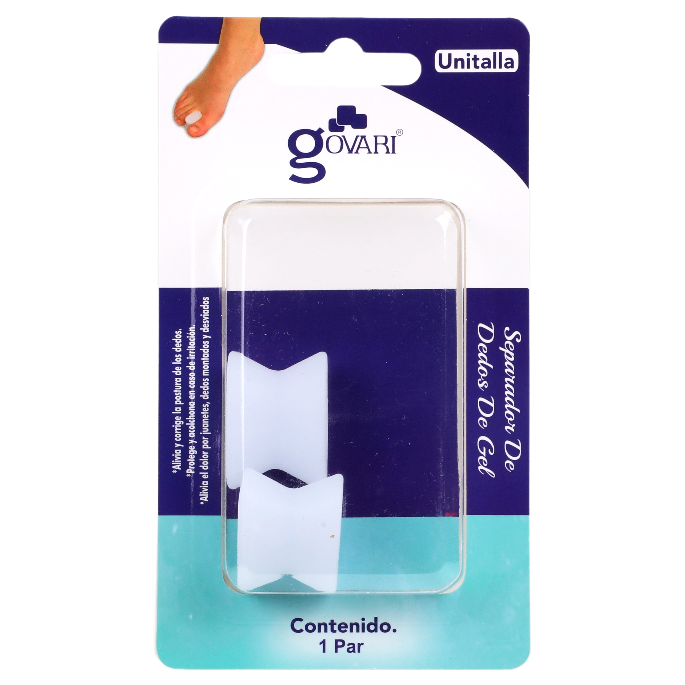 Foto 5 | Separador de Dedos en Gel Govari 3 Pares