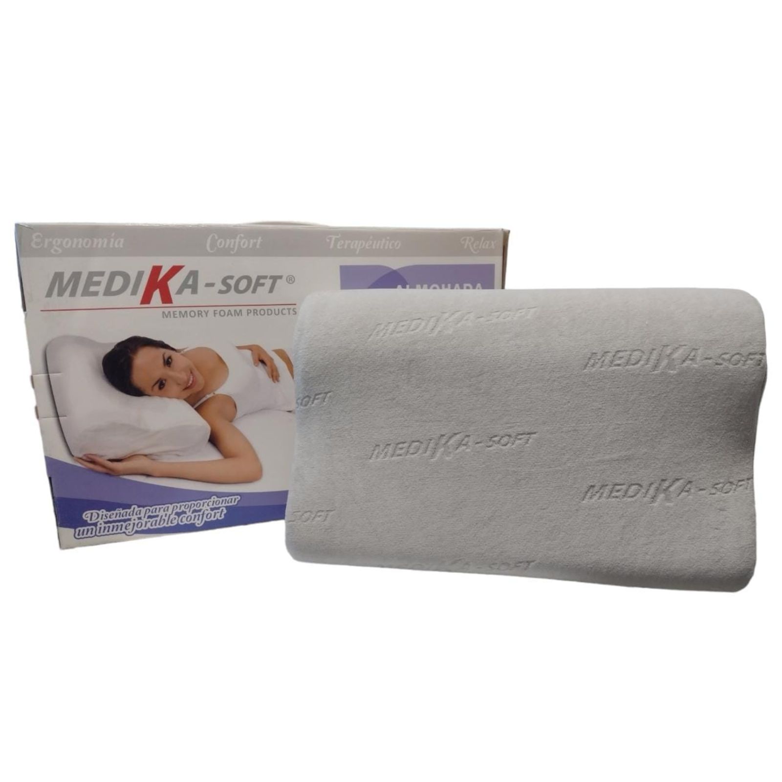 Almohada Ortopédica Medika Mf1o01 color Blanco