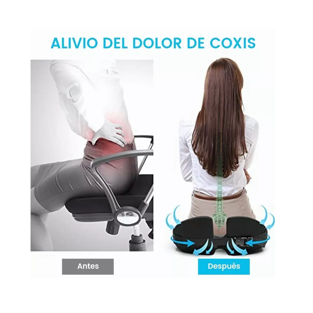 Foto 4 pulgar | Almohada de Espuma Belug color Negro para Auto