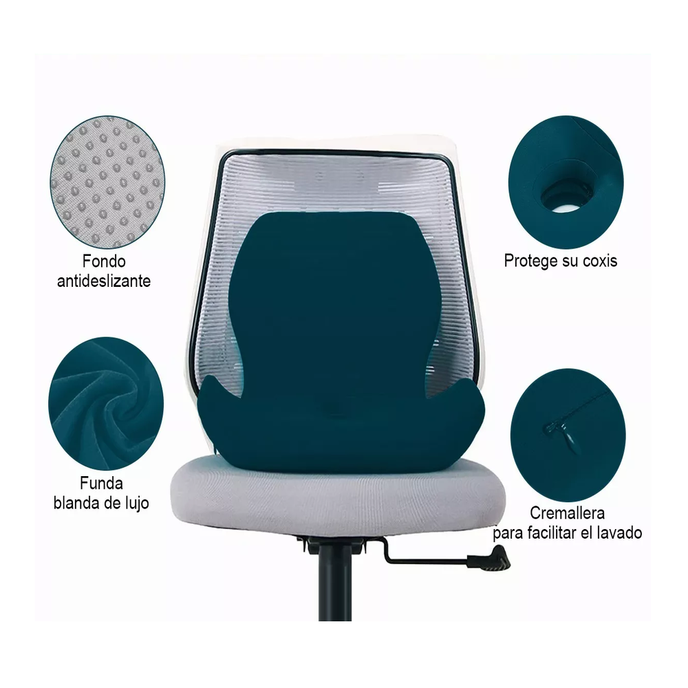 Foto 3 pulgar | Juego De Almohadas Belug De Soporte Lumbar De Cojín De Asiento