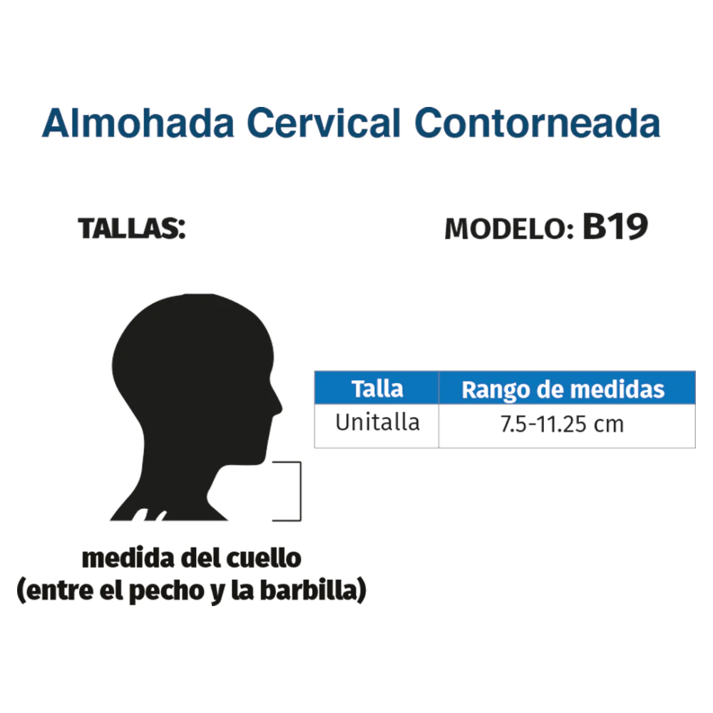 Foto 6 pulgar | Almohada Ortopédica Cervical Contorneada Tynor B19