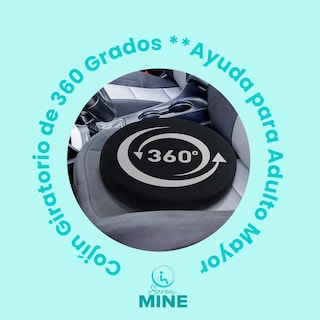 Foto 3 | Cojín Giratorio 360° De Memory Foam: Comodidad Y Movilidad Para Adulto Mayor