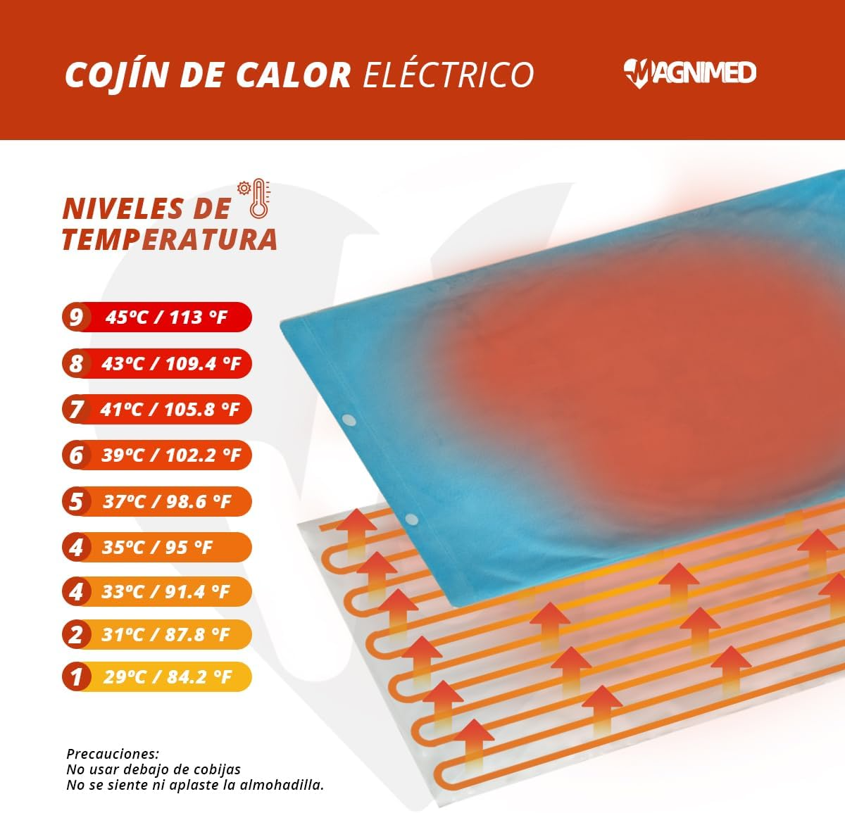 Foto 5 pulgar | Cojín De Calor Sanezy OA5608 Eléctrico para Terapia Muscular